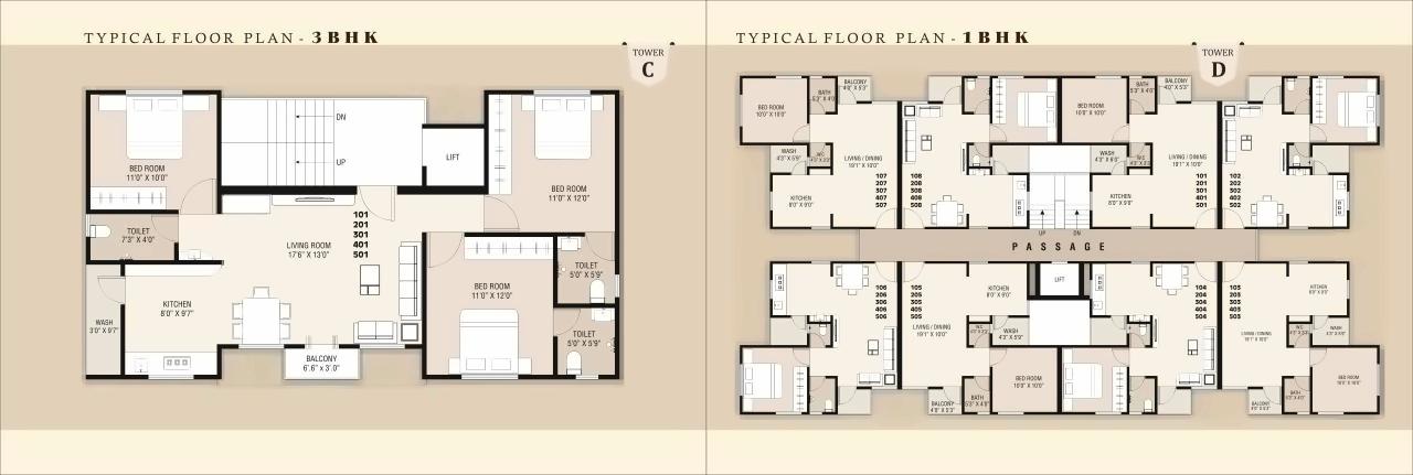 Layout of real estate project Ananya Heights located at Sayajipura, Vadodara, Gujarat