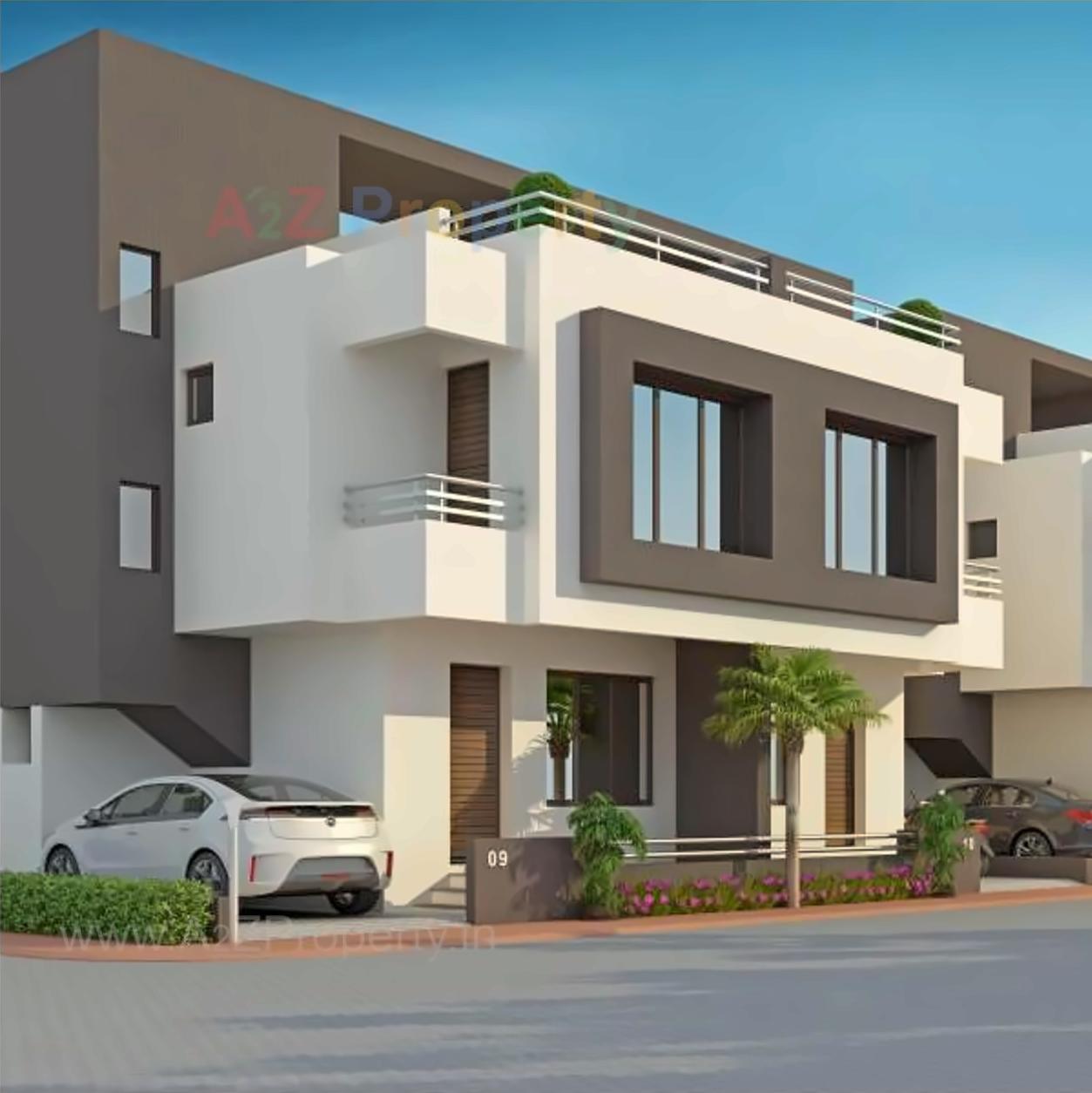 3D Elevation of real estate project Angel Bliss located at Bill, Vadodara, Gujarat