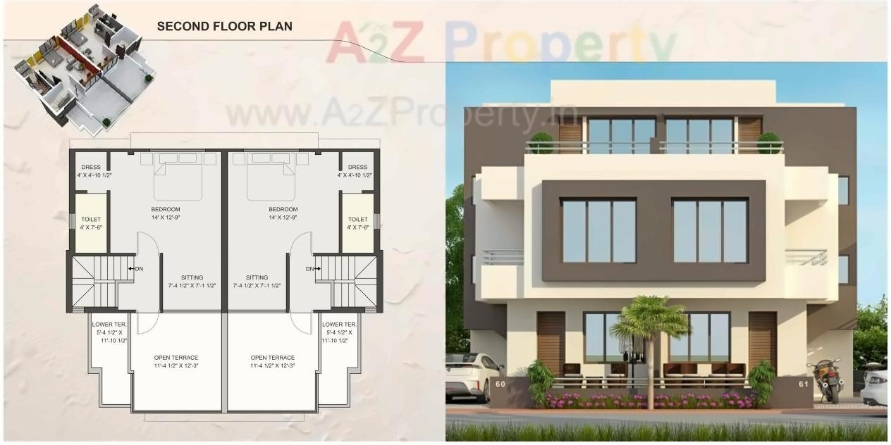 Layout of real estate project Angel Bliss located at Bill, Vadodara, Gujarat