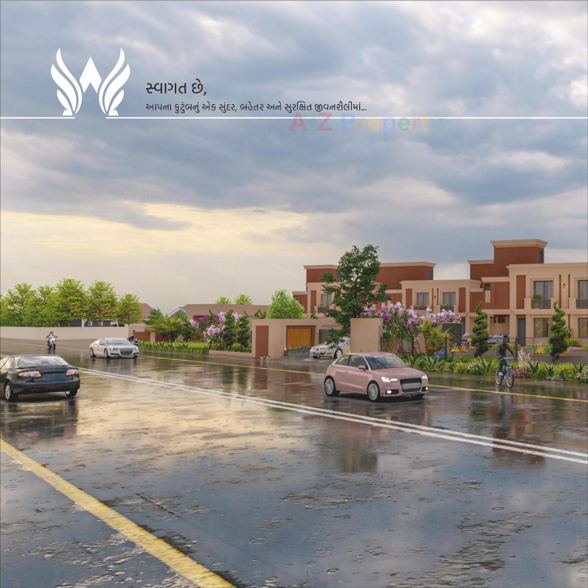 3D Elevation of real estate project Angel Residency located at Karjan, Vadodara, Gujarat