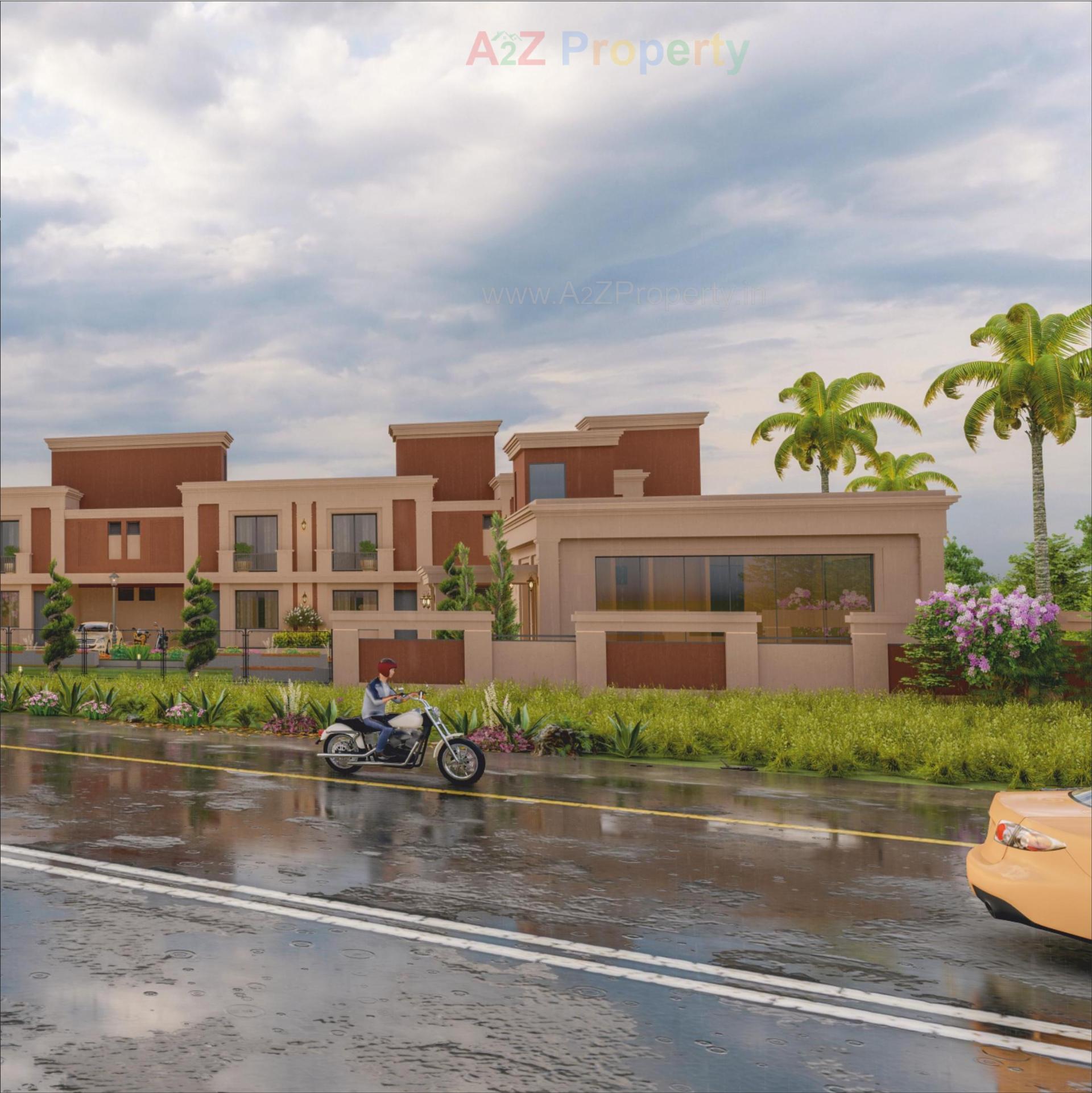 3D Elevation of real estate project Angel Residency located at Karjan, Vadodara, Gujarat