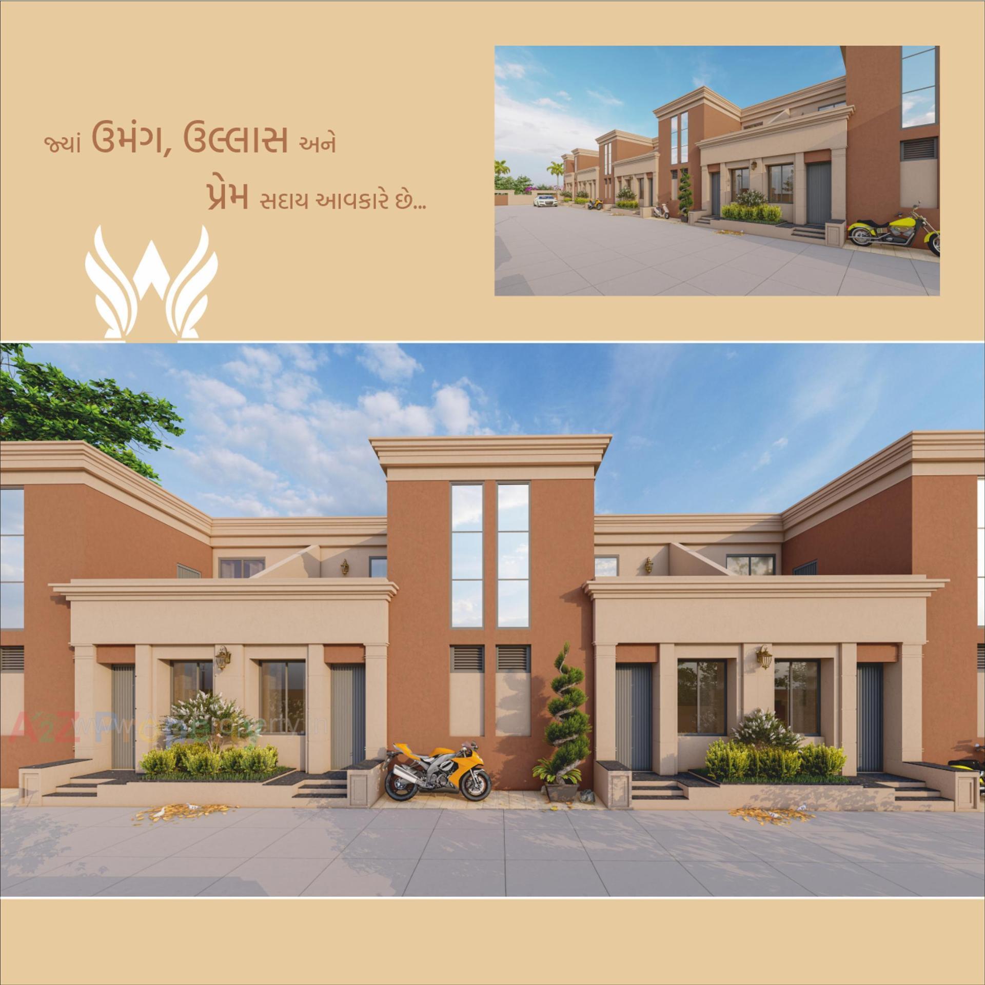 3D Elevation of real estate project Angel Residency located at Karjan, Vadodara, Gujarat