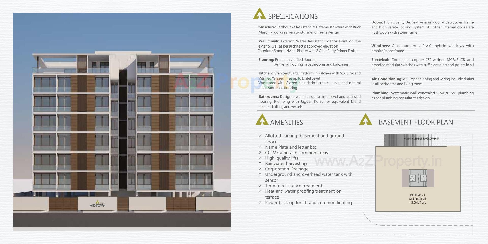 of real estate project Anirudh Midtown located at Kasba, Vadodara, Gujarat