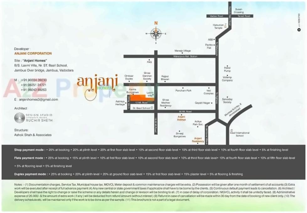  of real estate project Anjani Homes located at Jambuva, Vadodara, Gujarat