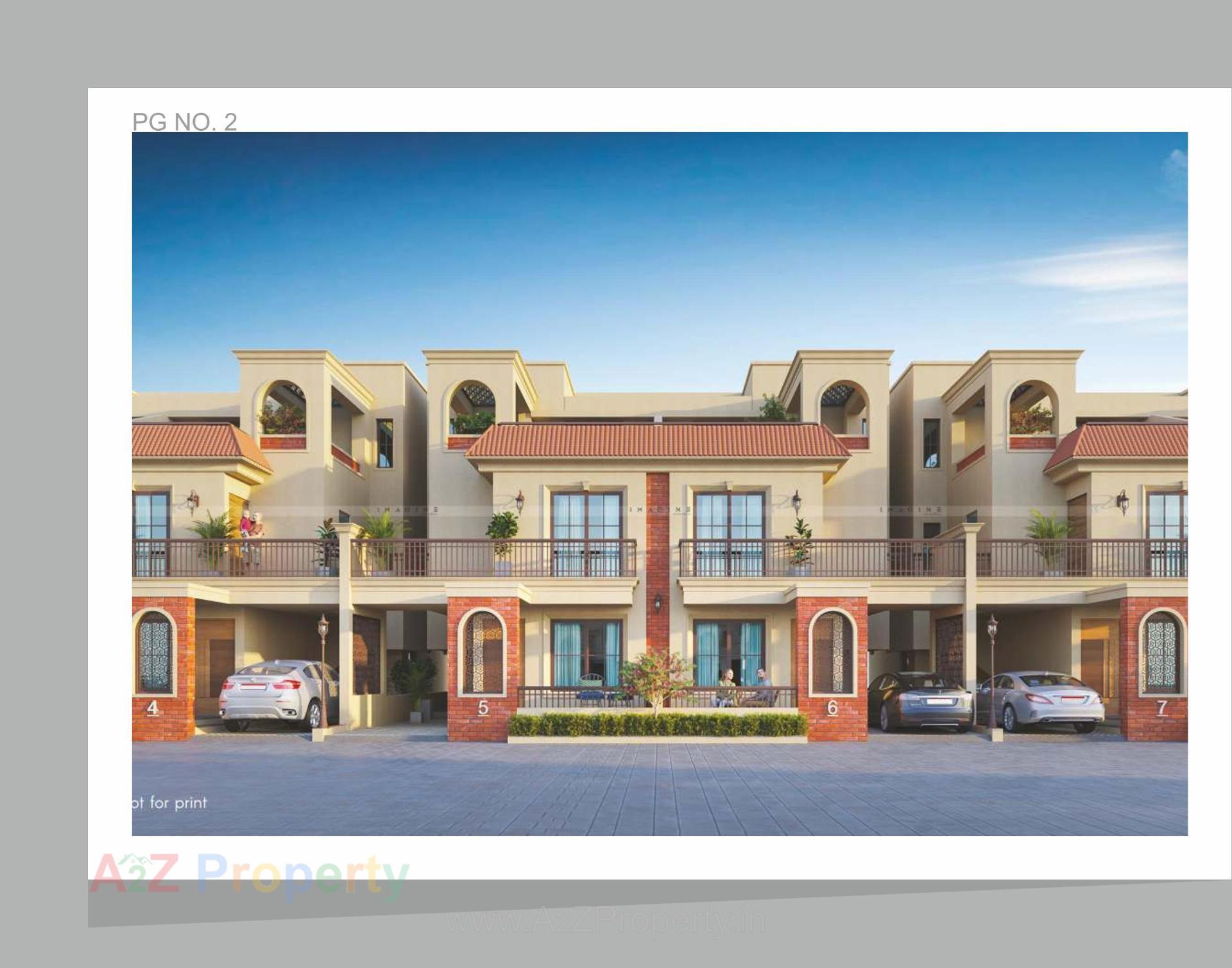 3D Elevation of real estate project Anjani Villa located at Bil, Vadodara, Gujarat