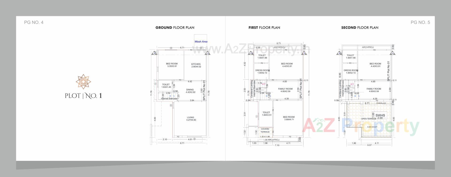 Layout of real estate project Anjani Villa located at Bil, Vadodara, Gujarat