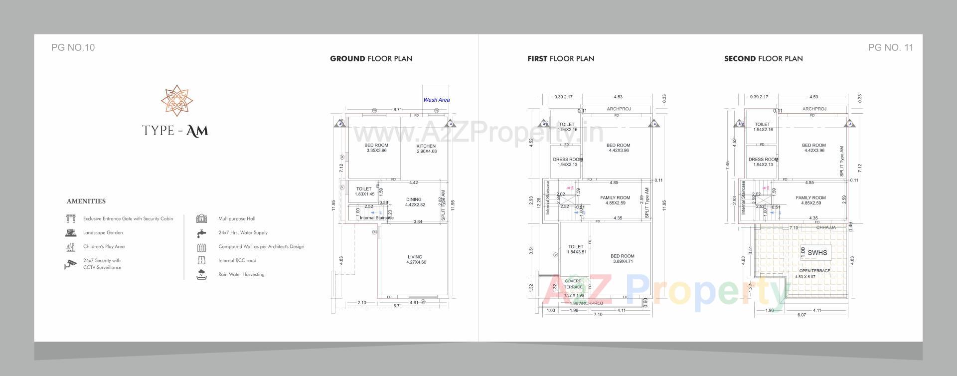 Layout of real estate project Anjani Villa located at Bil, Vadodara, Gujarat