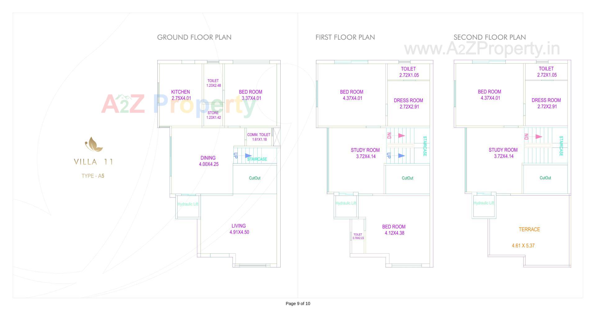 Layout of real estate project Aranya located at Chhani, Vadodara, Gujarat