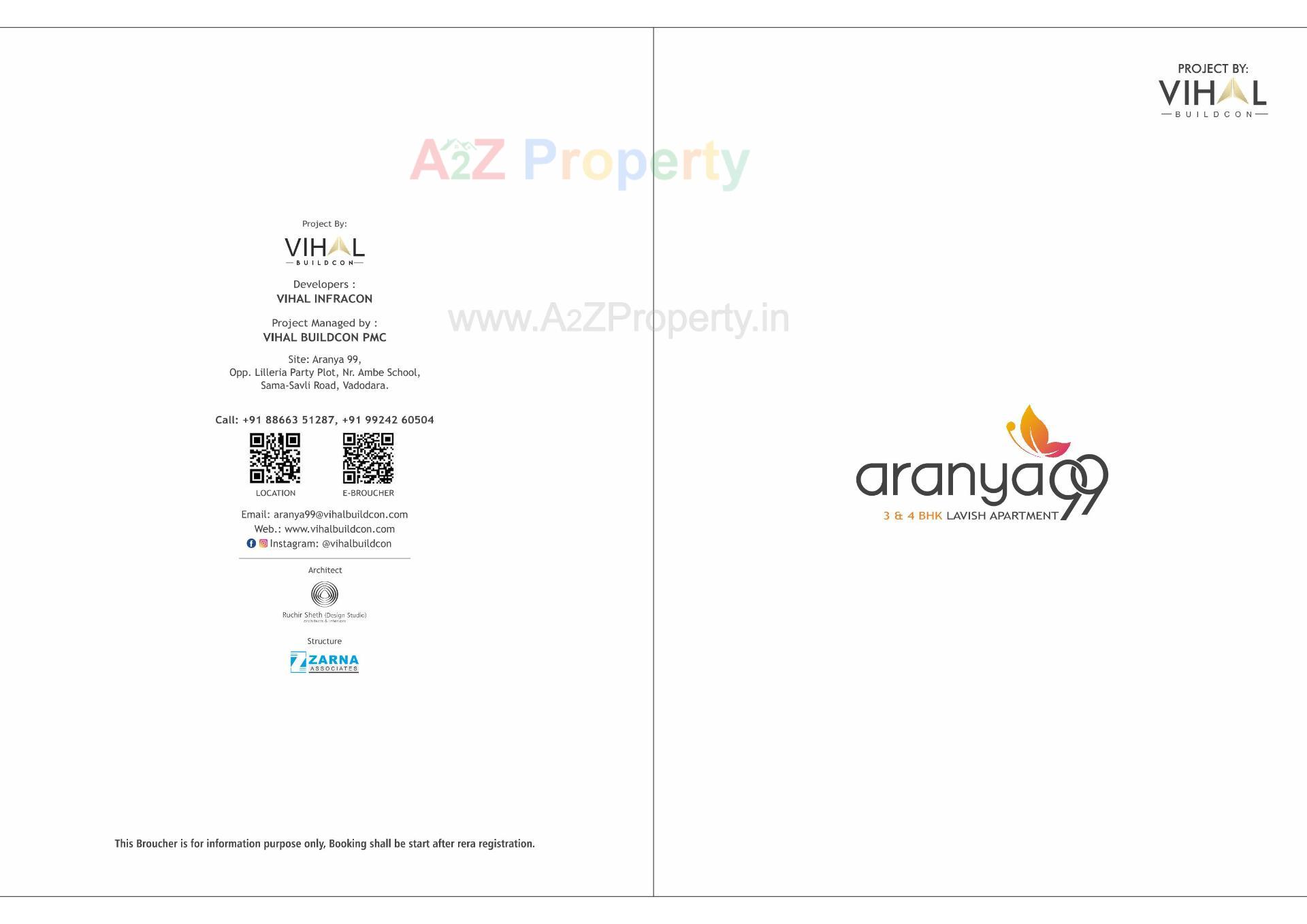  of real estate project Aranya located at Vemali, Vadodara, Gujarat