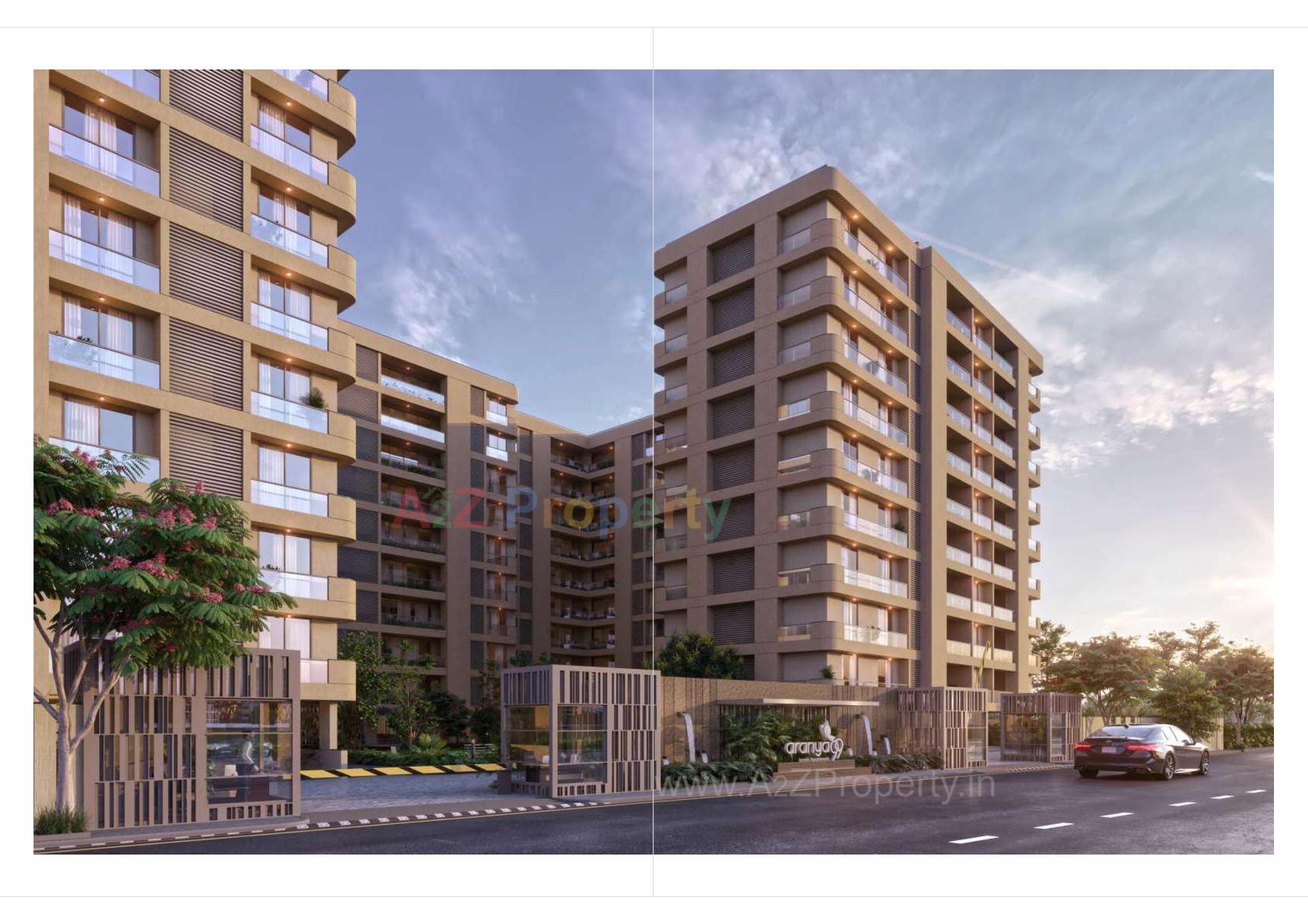 3D Elevation of real estate project Aranya located at Vemali, Vadodara, Gujarat