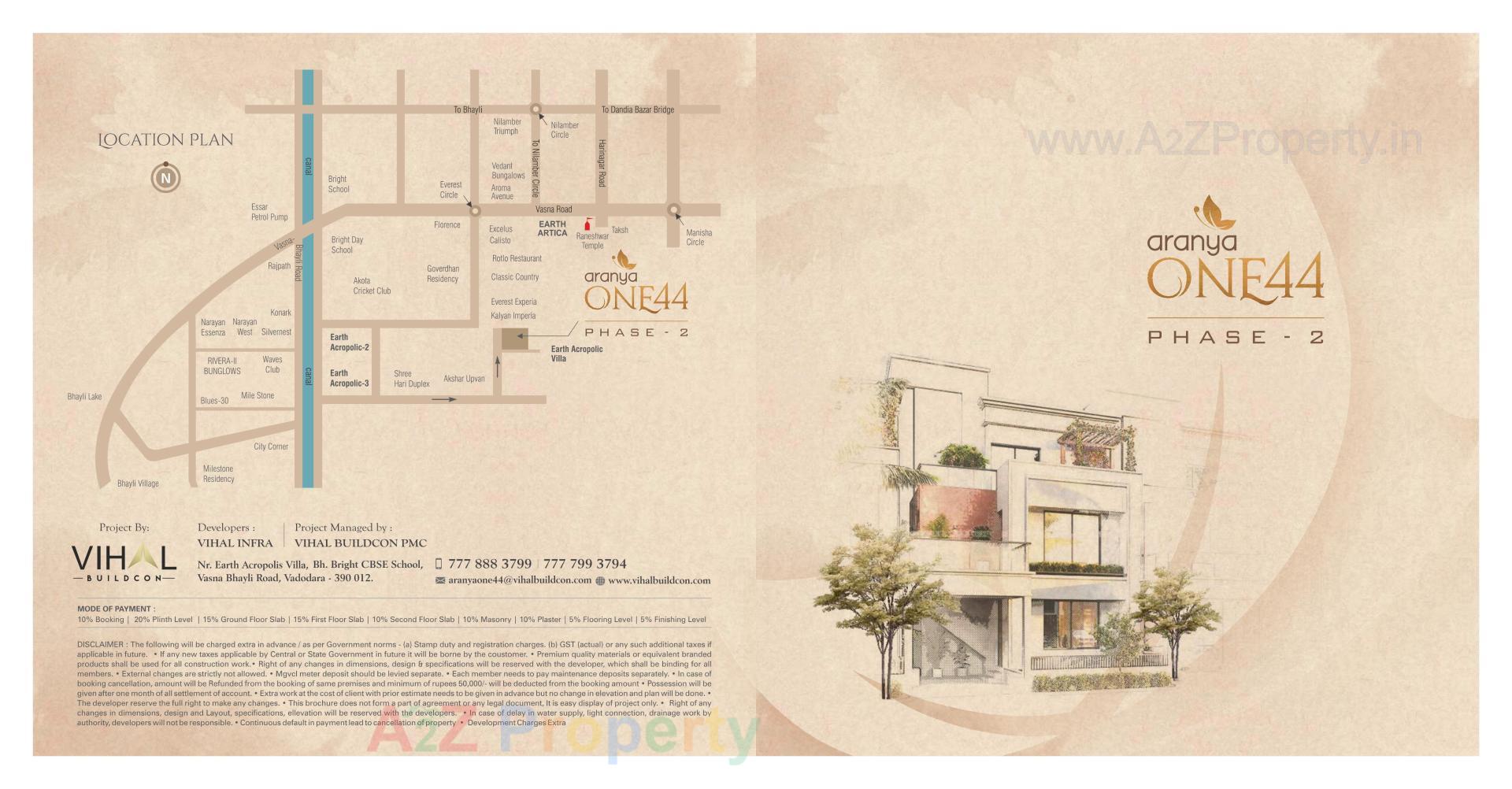  of real estate project Aranya One4 located at Bhayli, Vadodara, Gujarat