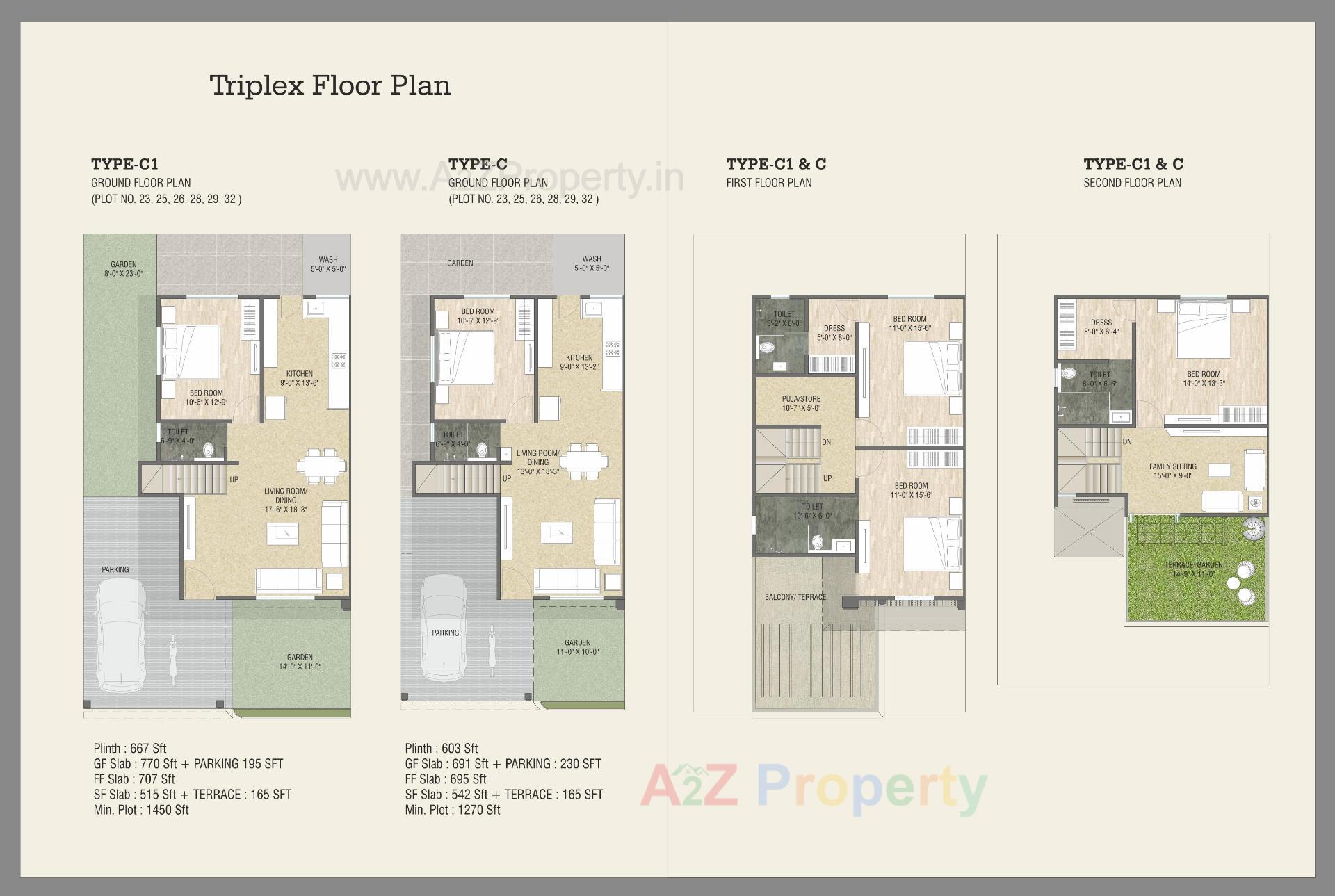 Layout of real estate project Aranya One located at Bhayli, Vadodara, Gujarat