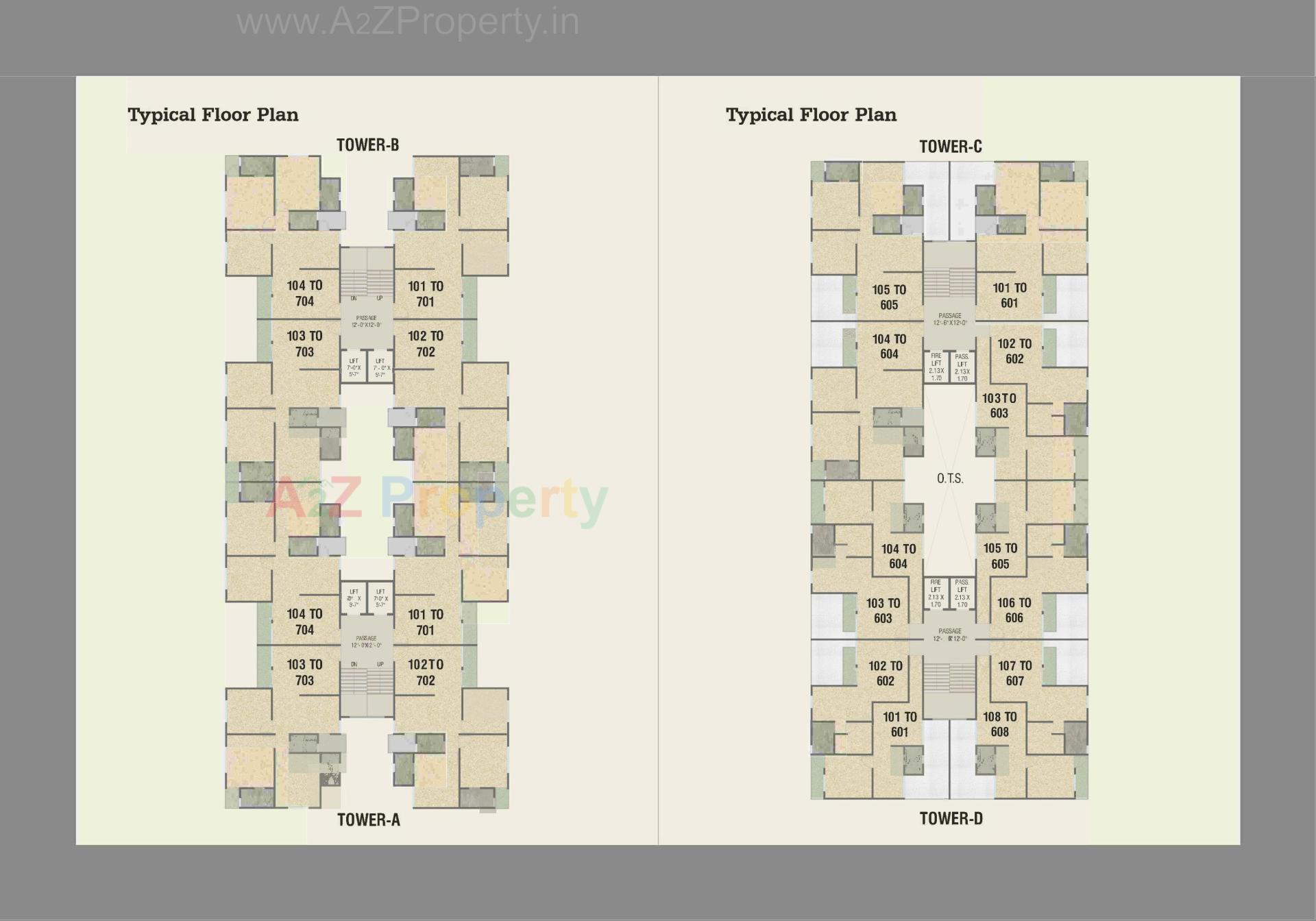 Layout of real estate project Aranya One located at Bhayli, Vadodara, Gujarat
