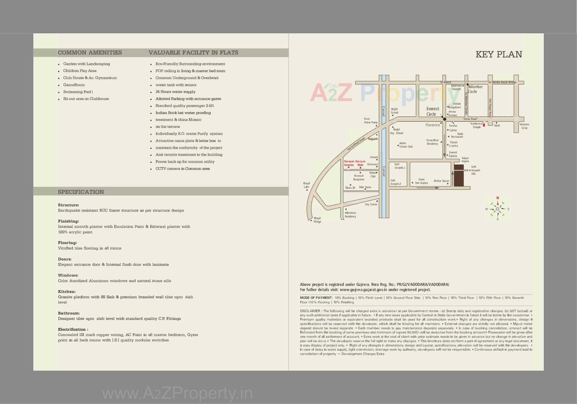  of real estate project Aranya One located at Bhayli, Vadodara, Gujarat