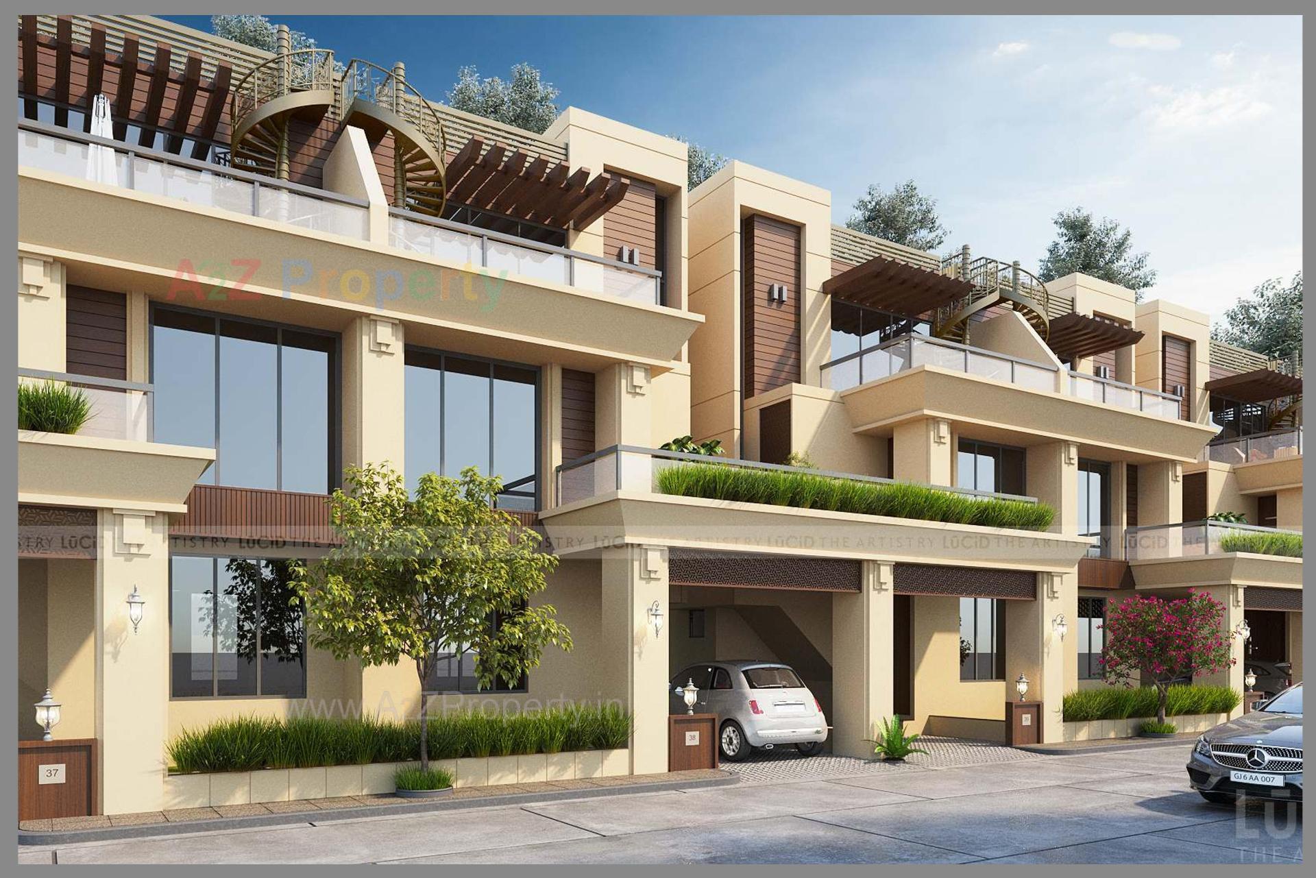 3D Elevation of real estate project Aranya One located at Bhayli, Vadodara, Gujarat