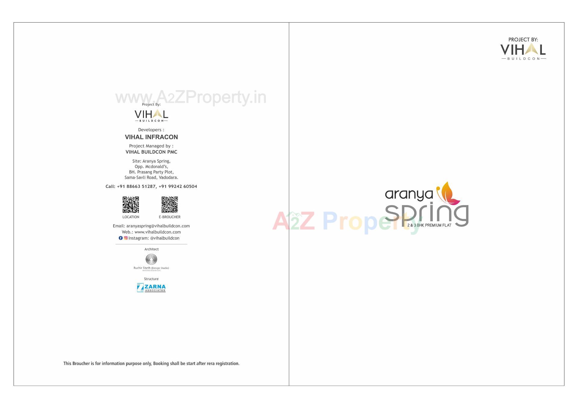  of real estate project Aranya Spring located at Vemali, Vadodara, Gujarat
