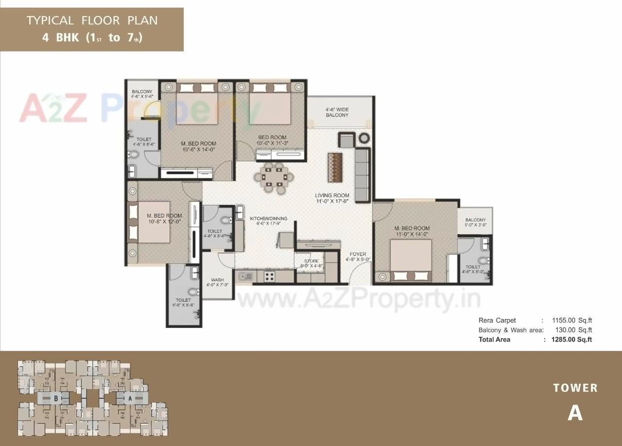 Layout of real estate project Aranya located at Harni, Vadodara, Gujarat