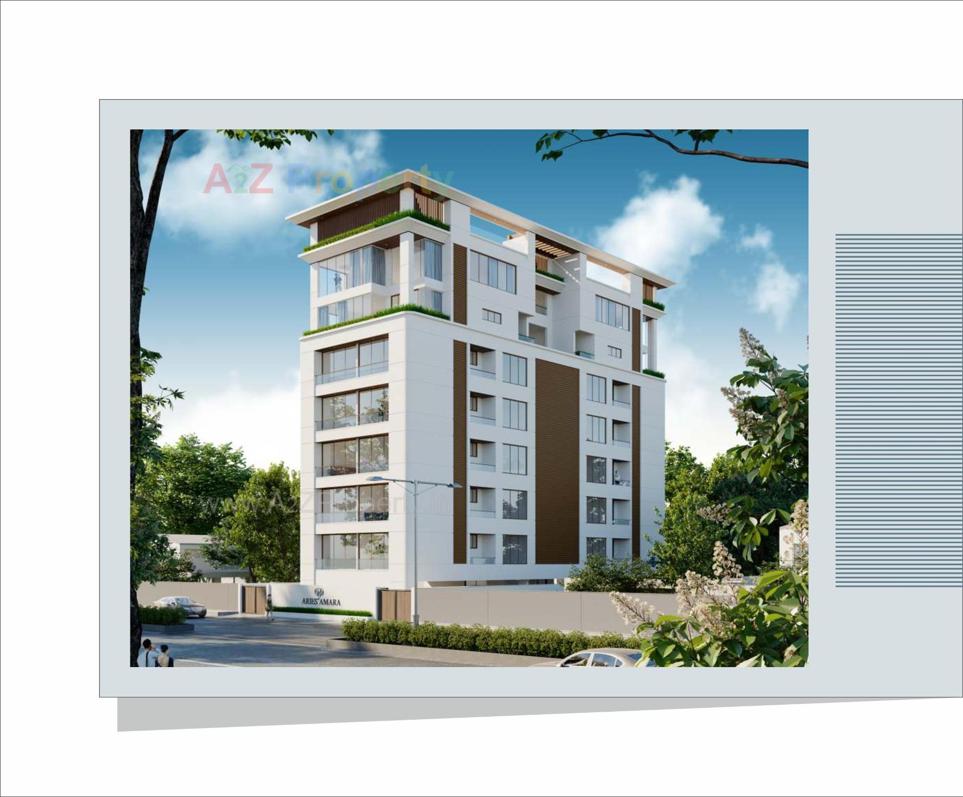 3D Elevation of real estate project Aries Amara located at Tandalja, Vadodara, Gujarat