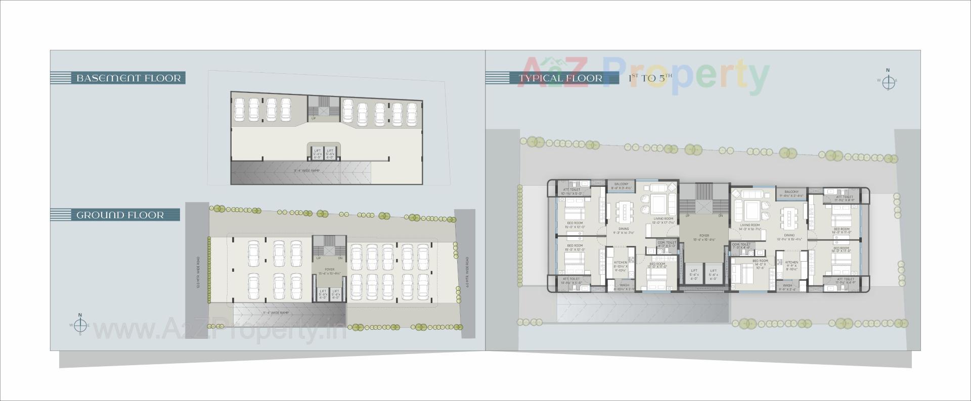 Layout of real estate project Aries Amara located at Tandalja, Vadodara, Gujarat