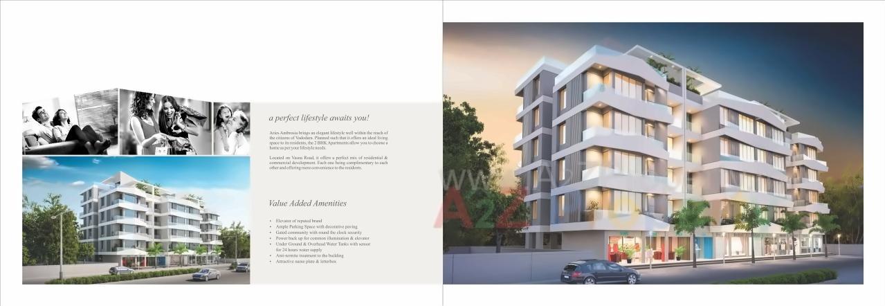 3D Elevation of real estate project Aries Ambrosia located at Tandalaja, Vadodara, Gujarat