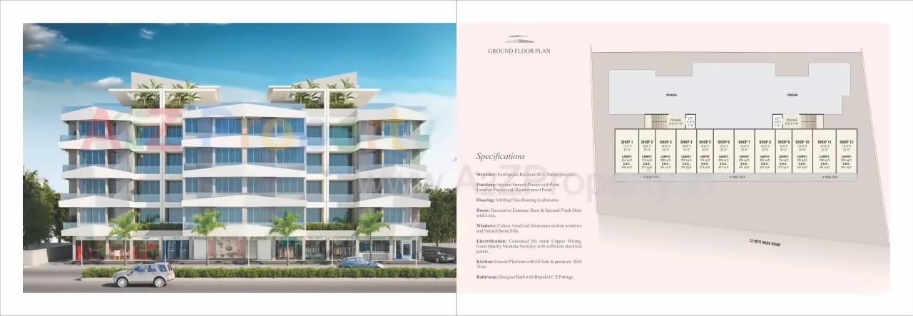 Layout of real estate project Aries Ambrosia located at Tandalaja, Vadodara, Gujarat