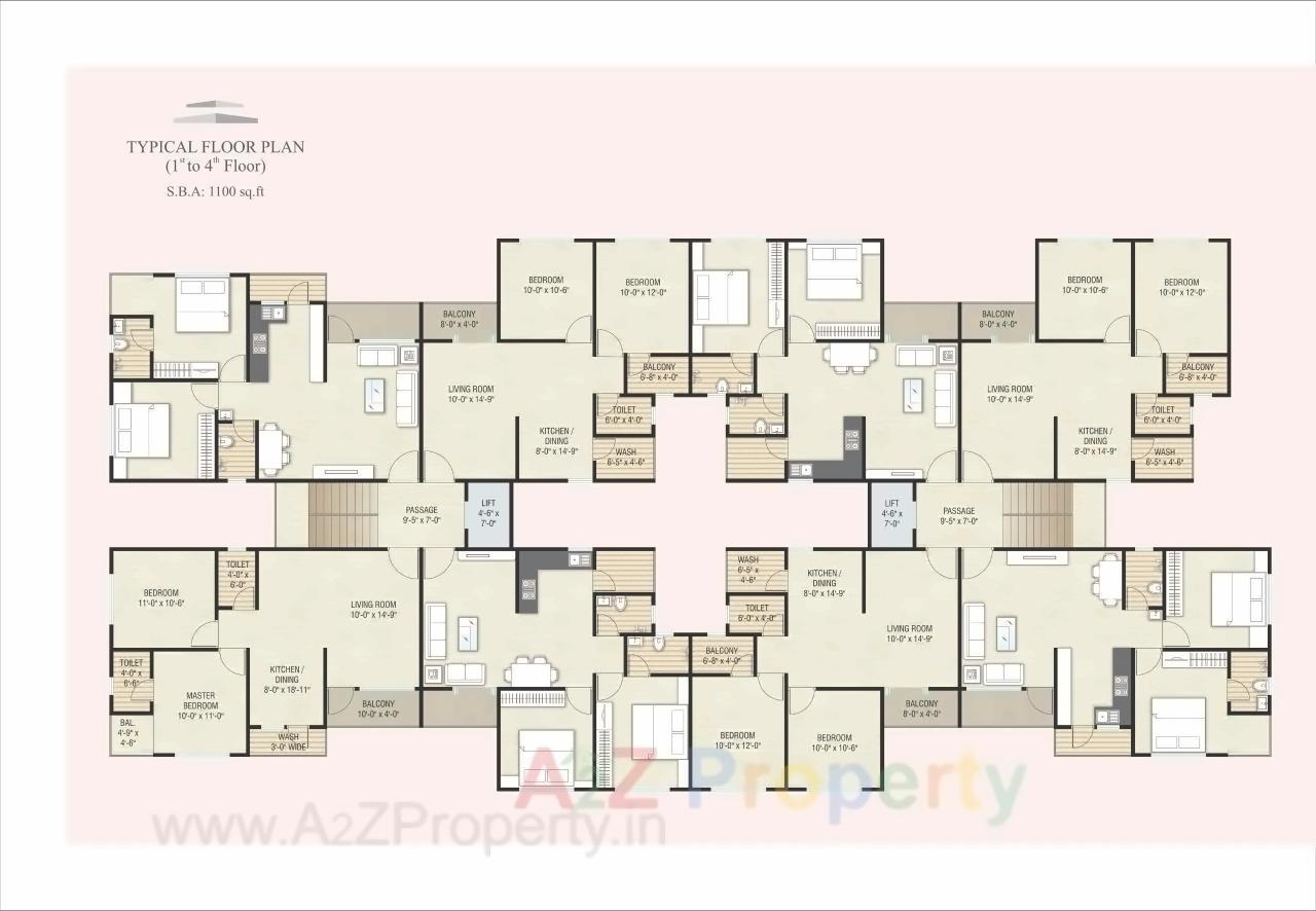 Layout of real estate project Aries Ambrosia located at Tandalaja, Vadodara, Gujarat