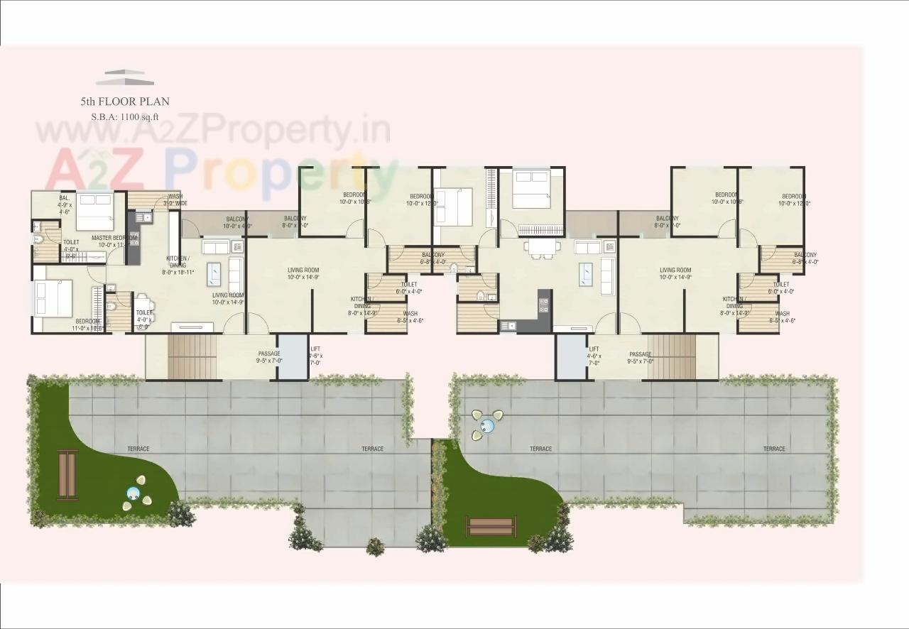 Layout of real estate project Aries Ambrosia located at Tandalaja, Vadodara, Gujarat