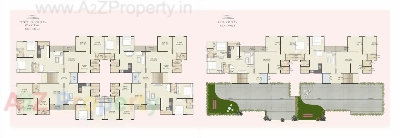 Layout of real estate project Aries Ambrosia located at Tandalaja, Vadodara, Gujarat