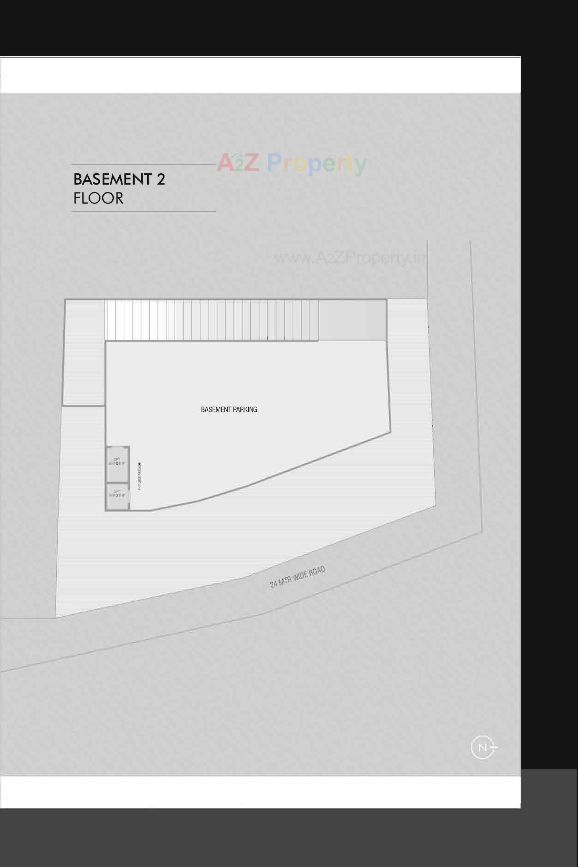 Layout of real estate project Aries Galleria located at Tandalja, Vadodara, Gujarat