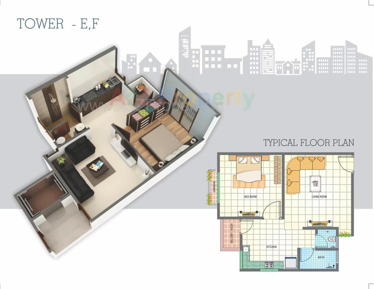 Layout of real estate project Aries Heights located at Kasba, Vadodara, Gujarat