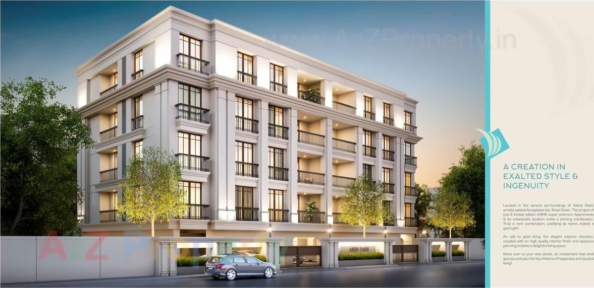 3D Elevation of real estate project Aries Oasis located at Tandalji, Vadodara, Gujarat