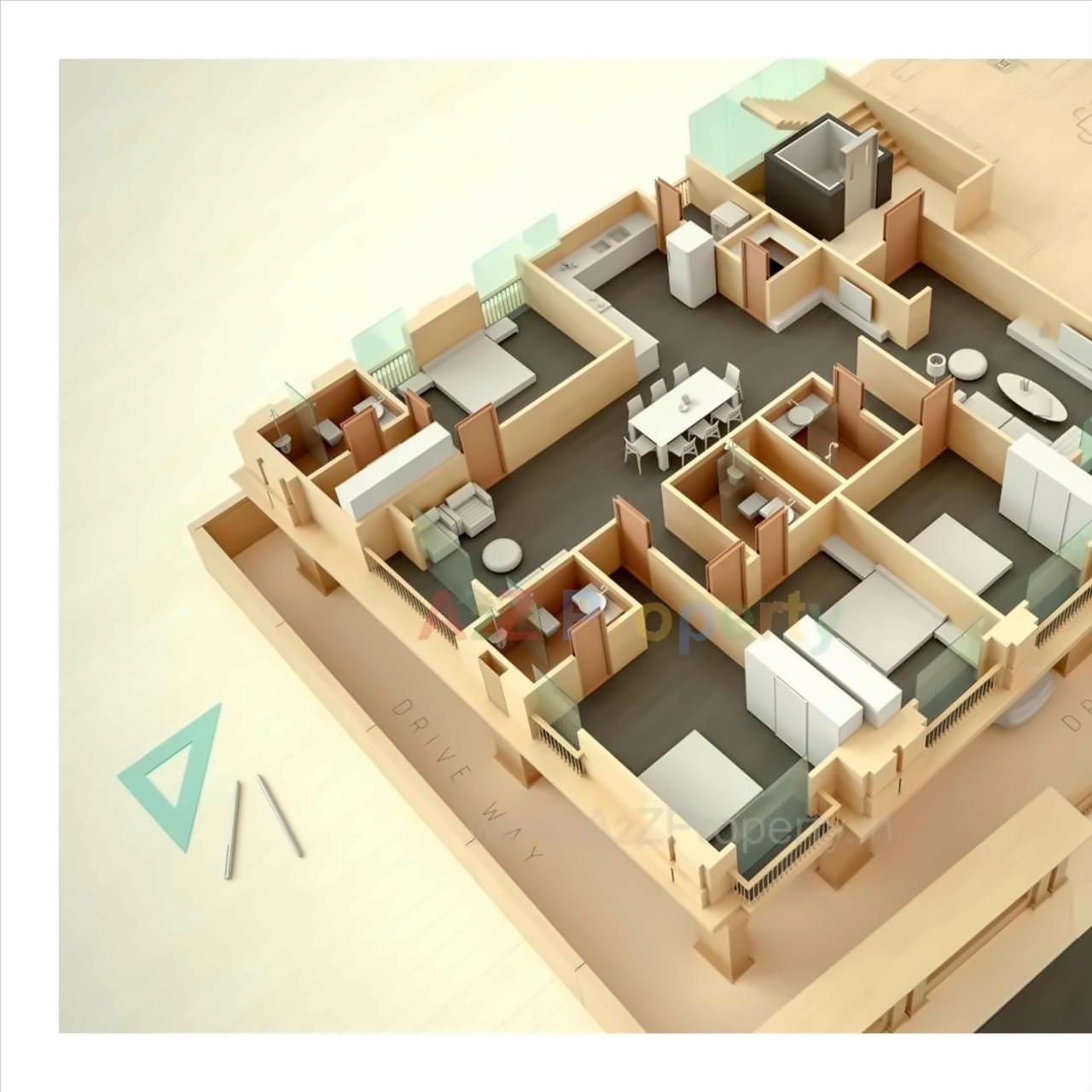 Layout of real estate project Aries Oasis located at Tandalji, Vadodara, Gujarat