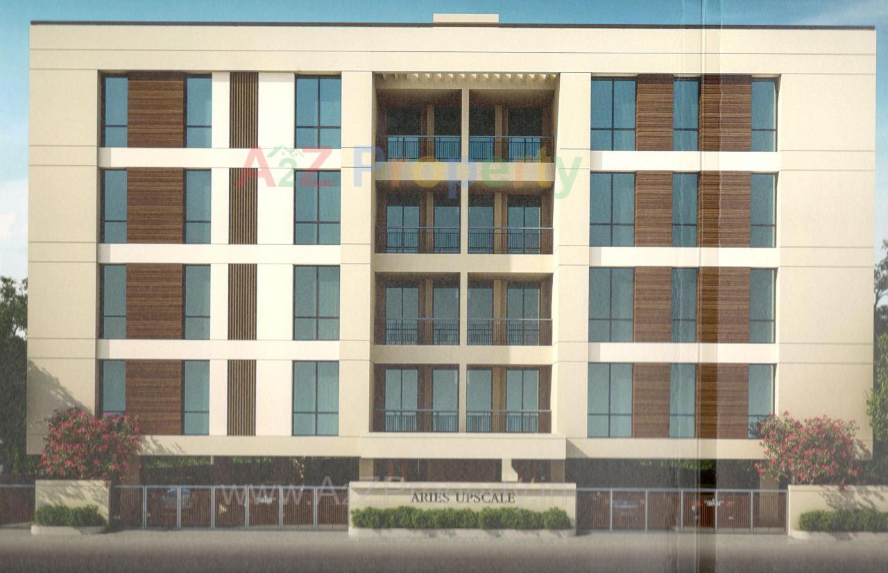 3D Elevation of real estate project Aries Upscale located at Wadiwadi, Vadodara, Gujarat