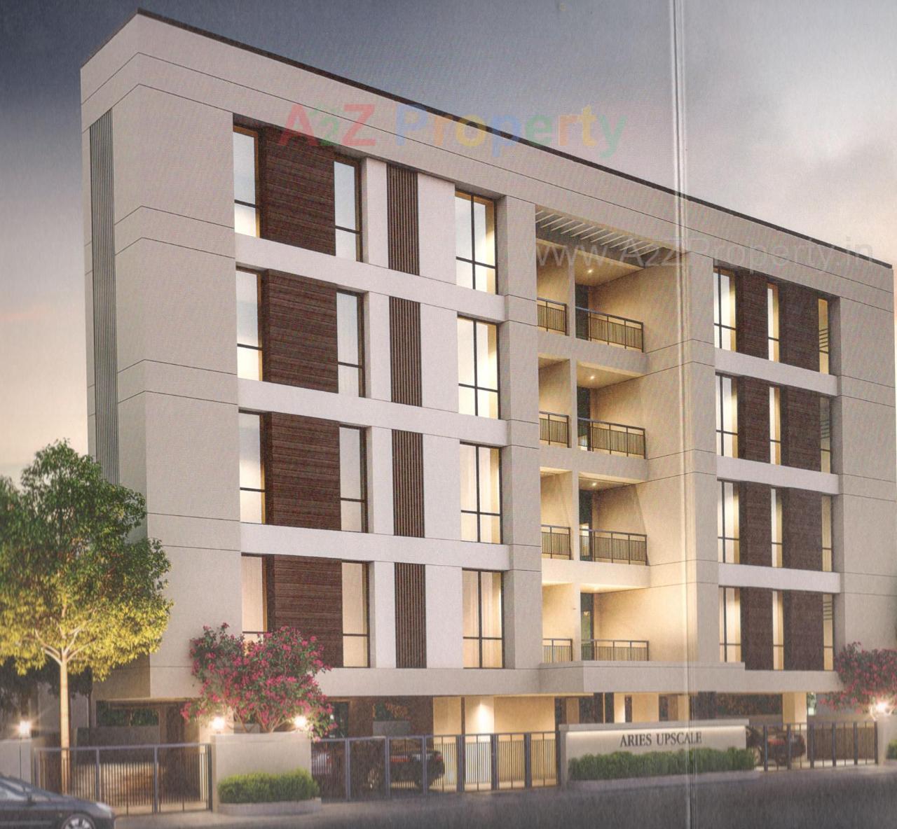 3D Elevation of real estate project Aries Upscale located at Wadiwadi, Vadodara, Gujarat