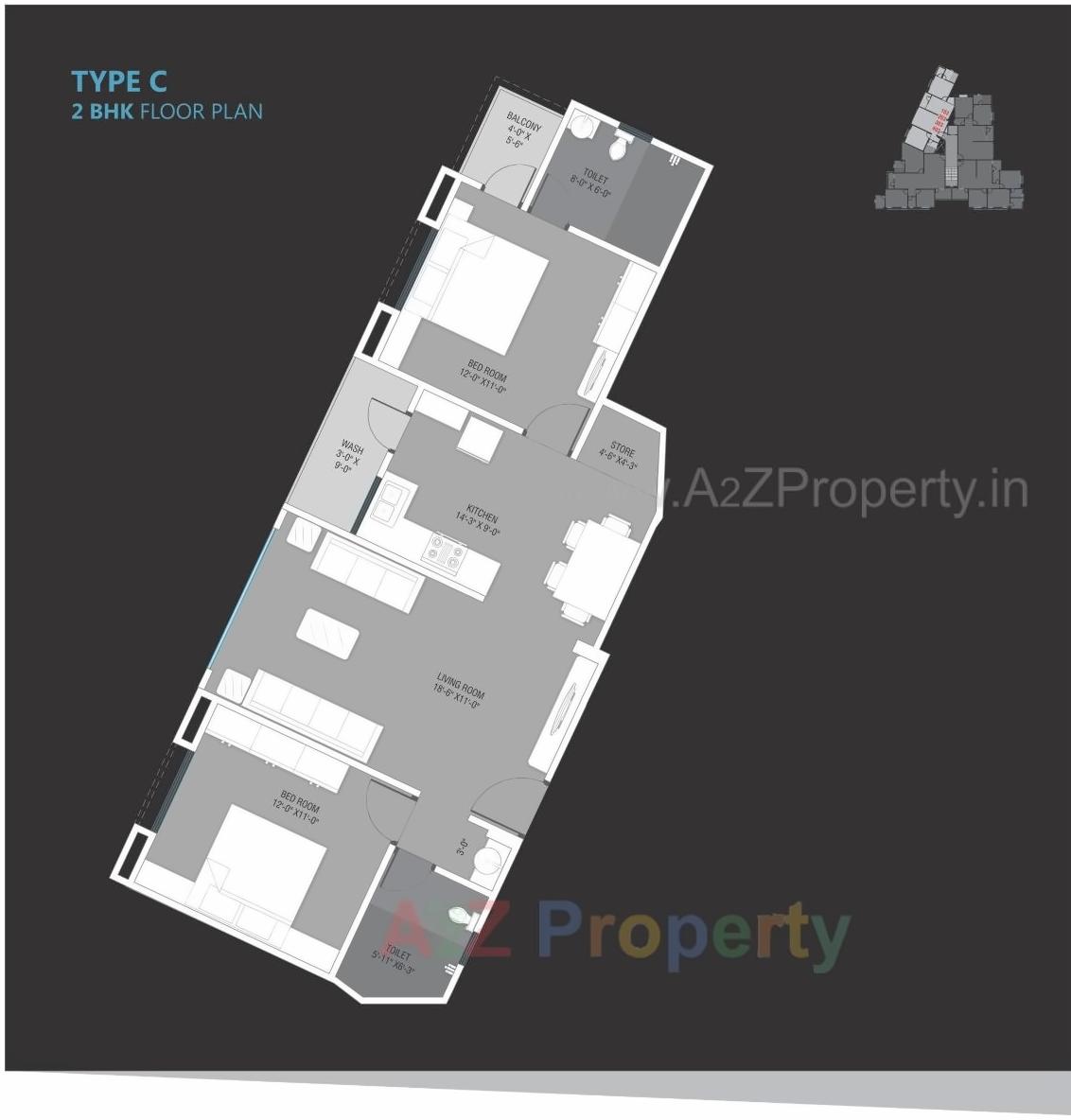 Layout of real estate project Aries Upscale located at Wadiwadi, Vadodara, Gujarat