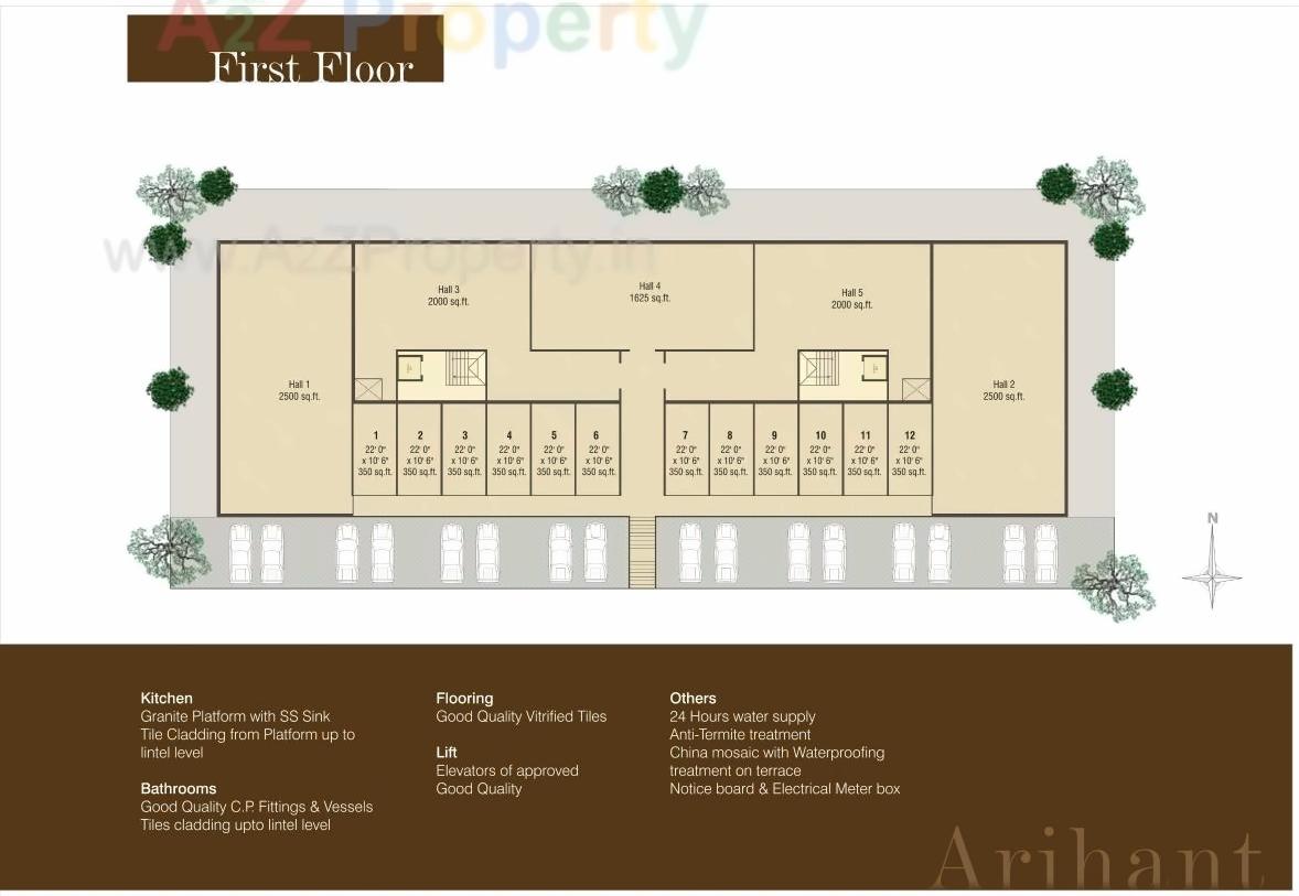 Layout of real estate project Arihant Complex located at Padra, Vadodara, Gujarat