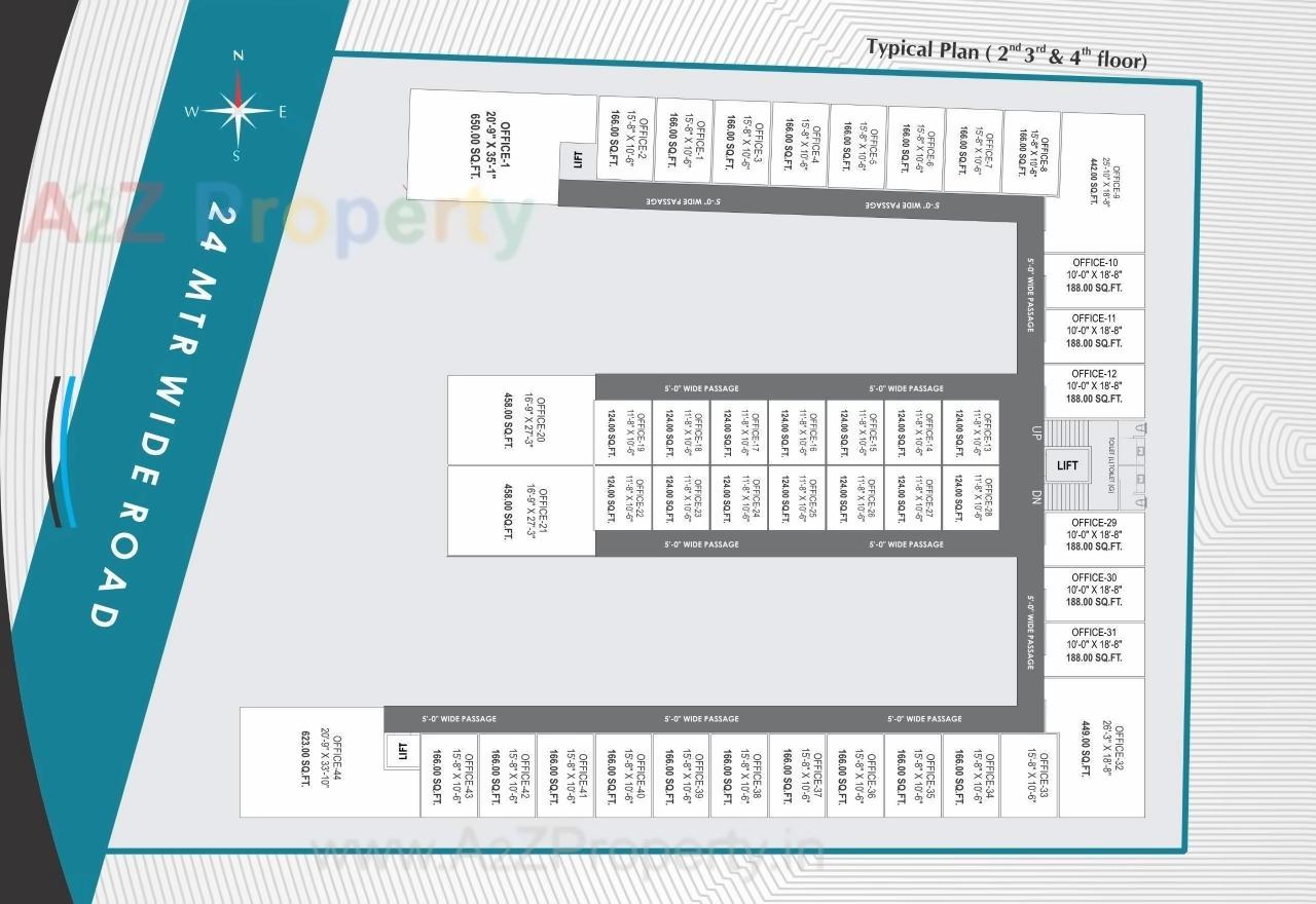 Layout of real estate project Aristo Aura located at Bhayli, Vadodara, Gujarat