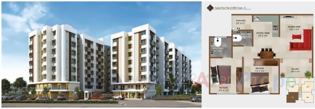 3D Elevation of real estate project As Safa Shops   Flats located at Tandalaja, Vadodara, Gujarat