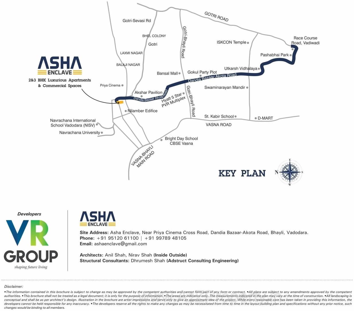  of real estate project Asha Enclave located at Bhayli, Vadodara, Gujarat