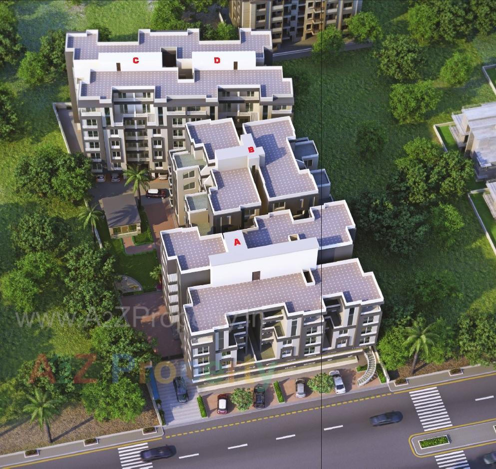 3D Elevation of real estate project Ashirwad Residency located at Vemali, Vadodara, Gujarat
