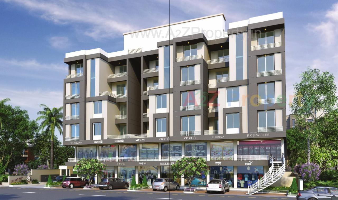 3D Elevation of real estate project Ashirwad Residency located at Vemali, Vadodara, Gujarat