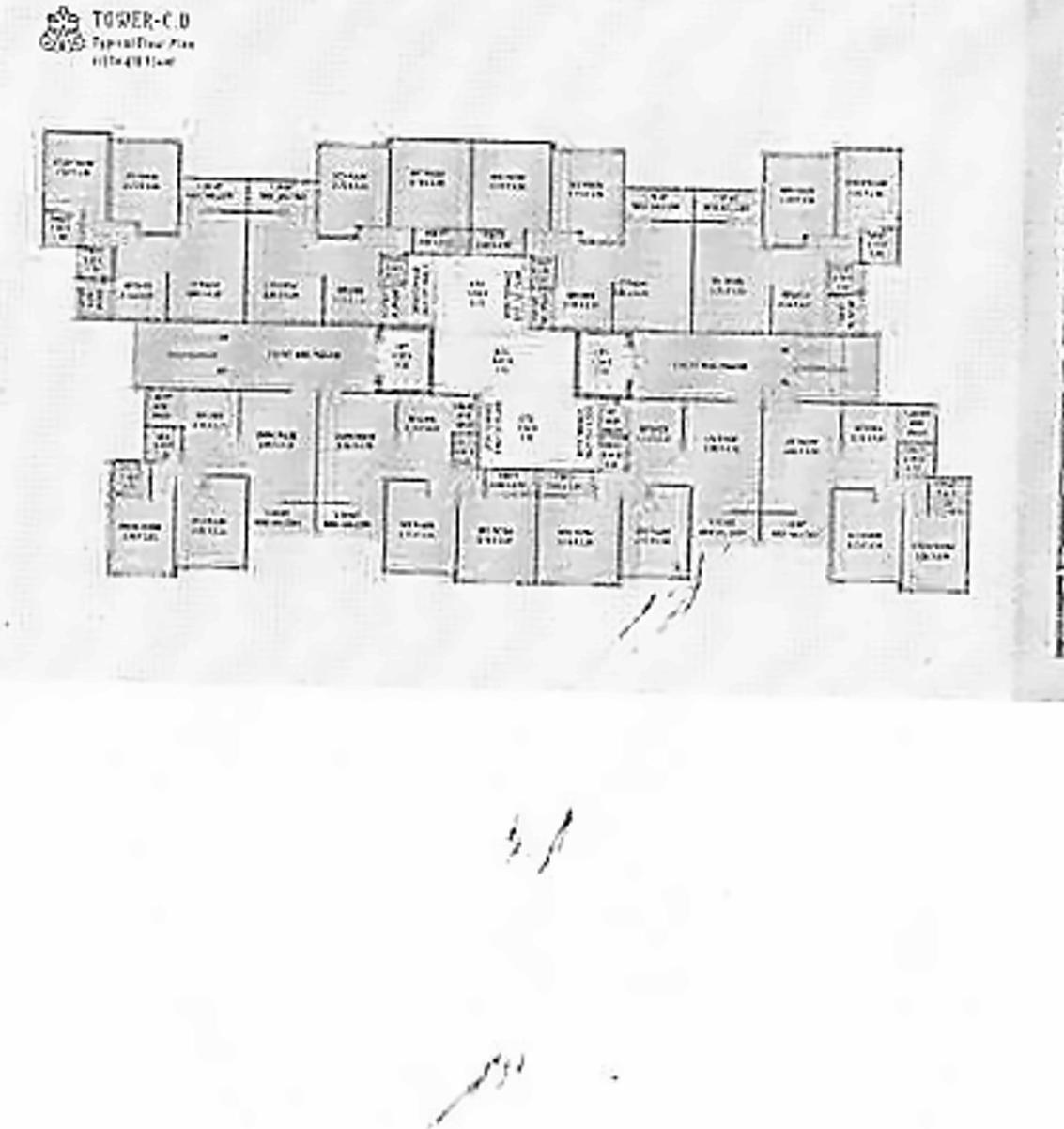 Layout of real estate project Ashirwad Residency located at Vemali, Vadodara, Gujarat