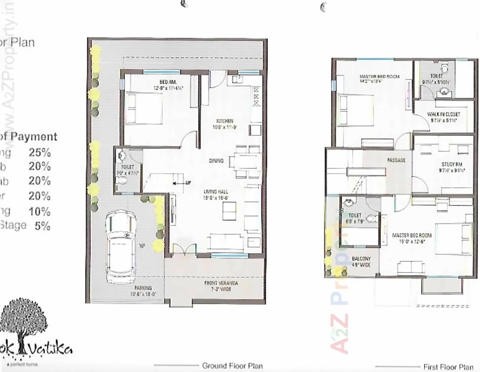 Layout of real estate project Ashok Vatika located at Bill, Vadodara, Gujarat