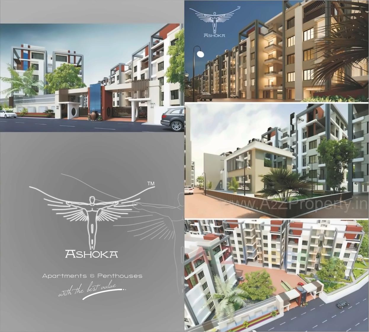 3D Elevation of real estate project Ashoka located at Bhayli, Vadodara, Gujarat