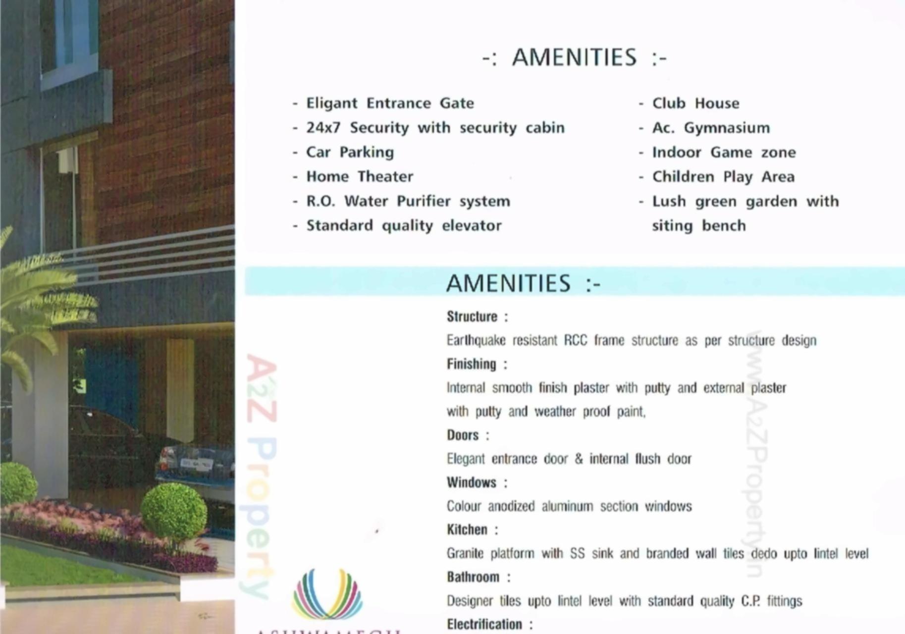 Amenities of Ashwamegh Avenue