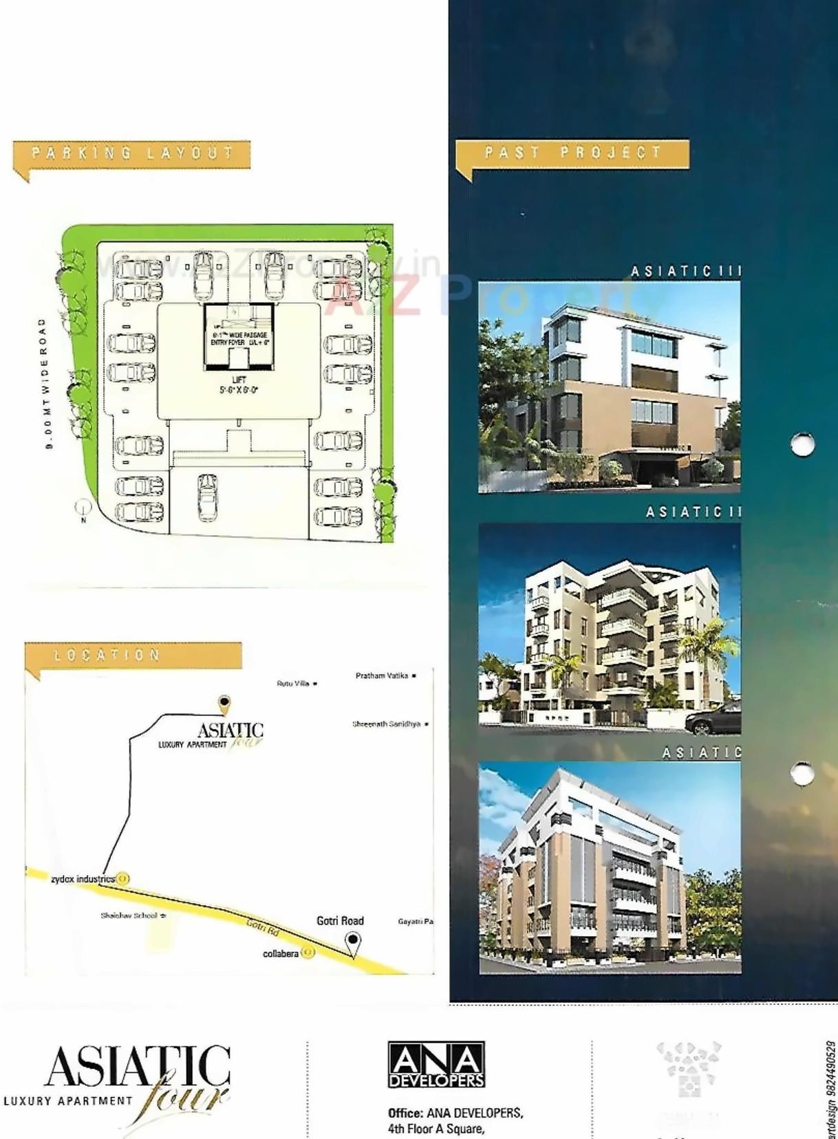  of real estate project Asiatic Four located at Gotri, Vadodara, Gujarat