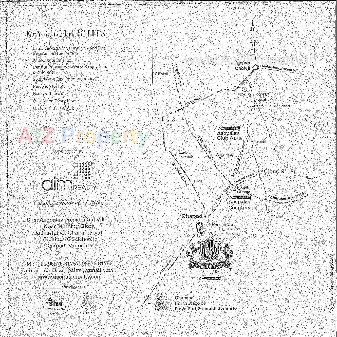  of real estate project Asopalav Presidential Villa located at Chaapad, Vadodara, Gujarat