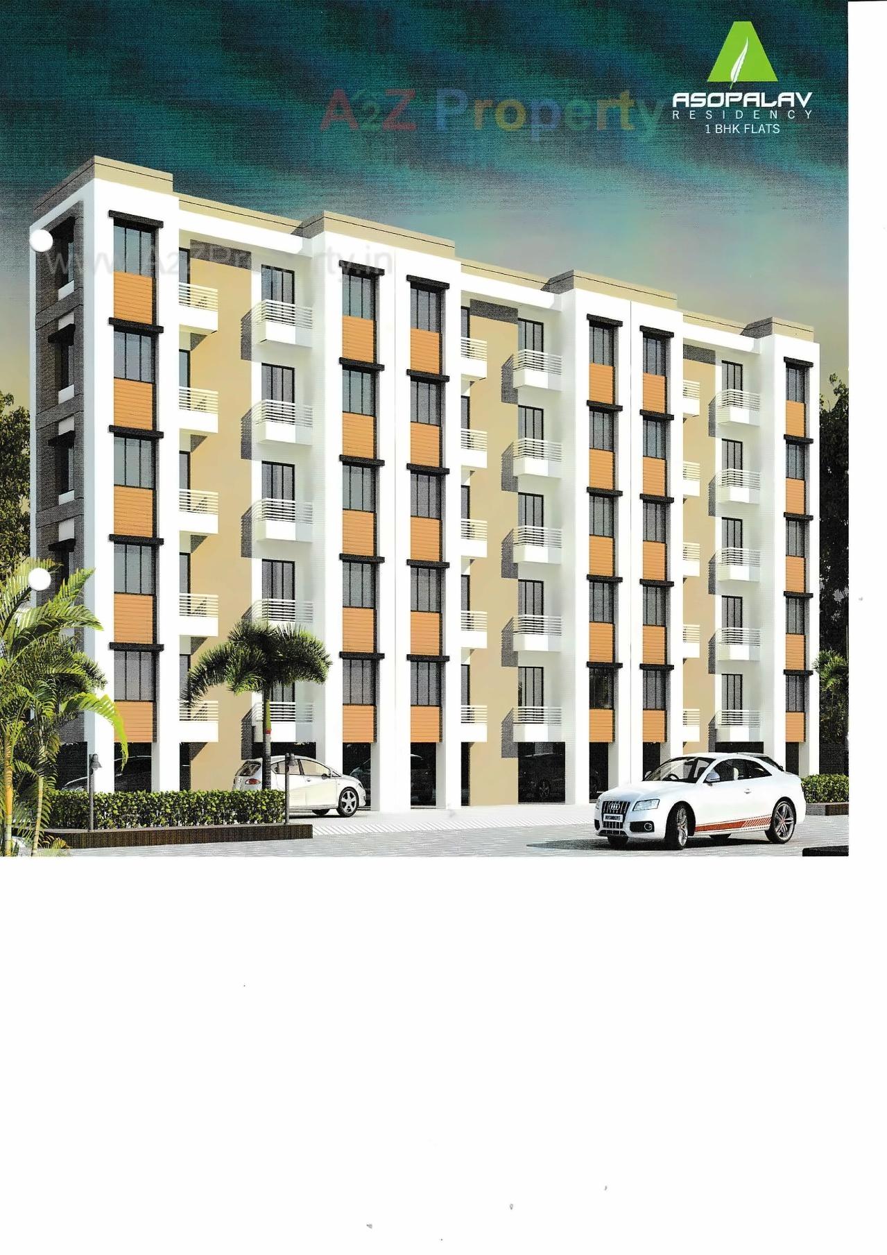 3D Elevation of real estate project Asopalav Residency located at Kapurai, Vadodara, Gujarat