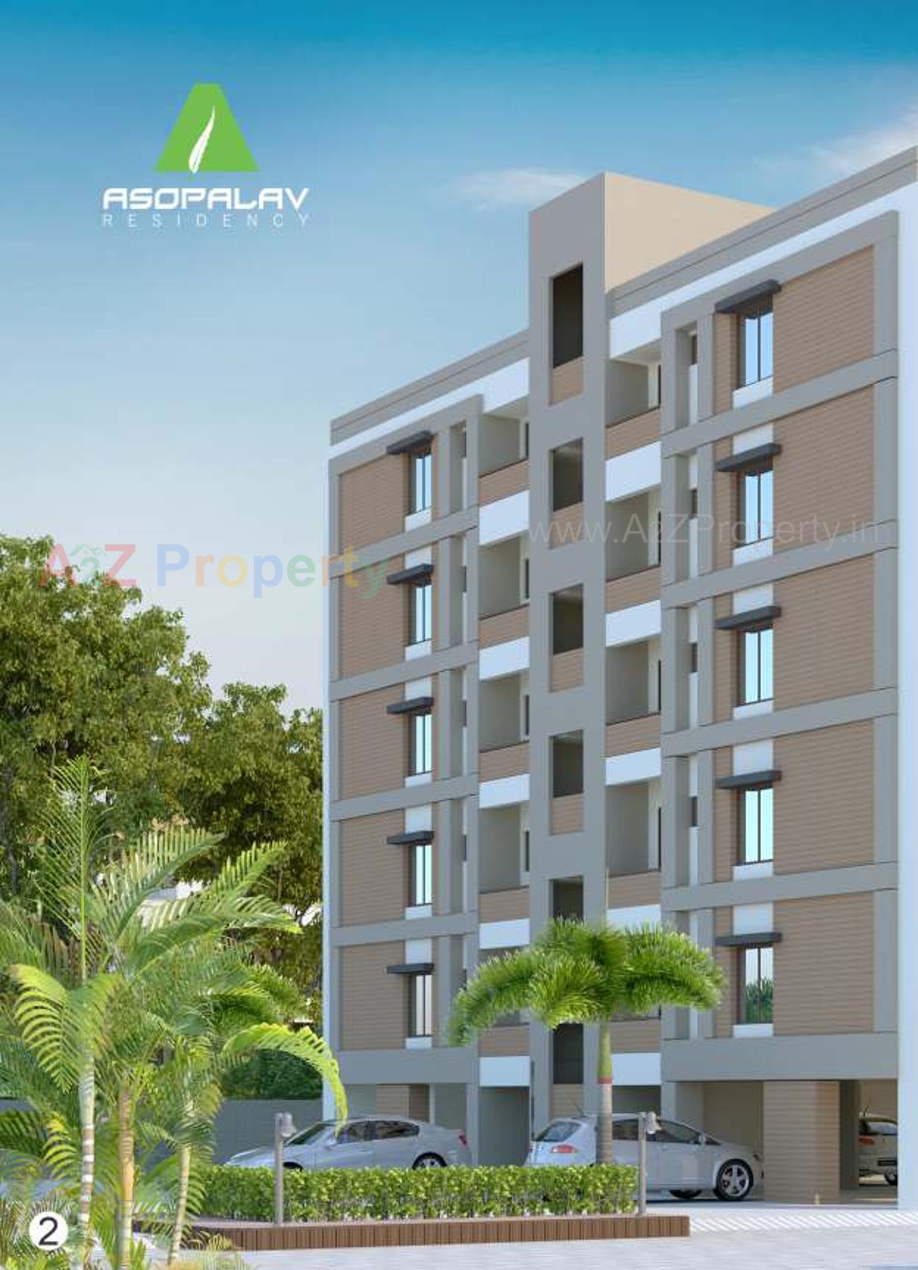3D Elevation of real estate project Asopalav Residency located at Vadodara, Vadodara, Gujarat