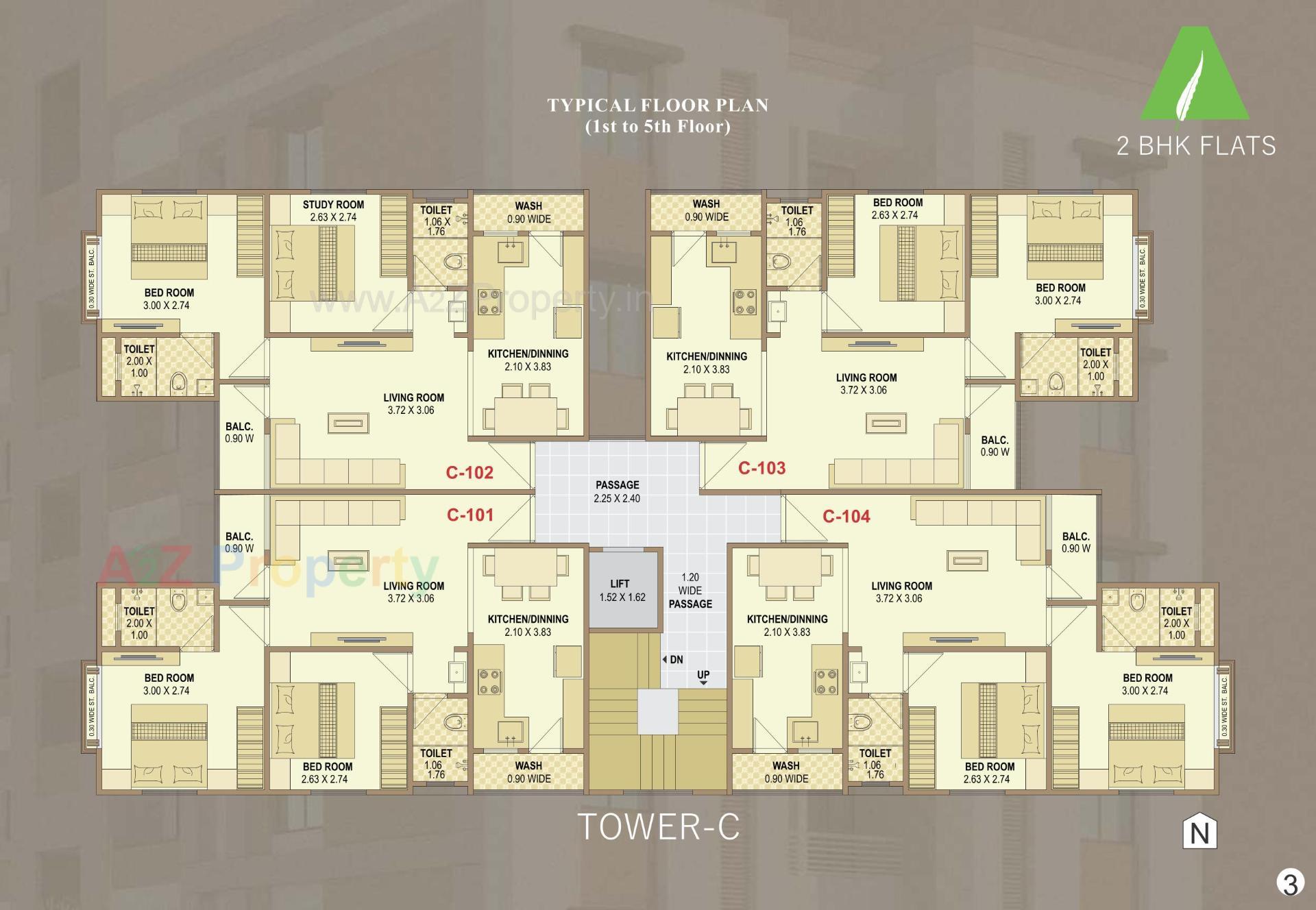 Layout of real estate project Asopalav Residency located at Vadodara, Vadodara, Gujarat